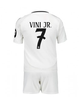 Real Madrid Vinicius Junior #7 Dječji Domaci Dres kompleti 2024-25 Kratak Rukavima (+ kratke hlače)